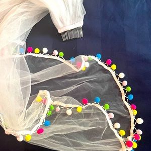 Fiesta Bride Veil - one of a kind!